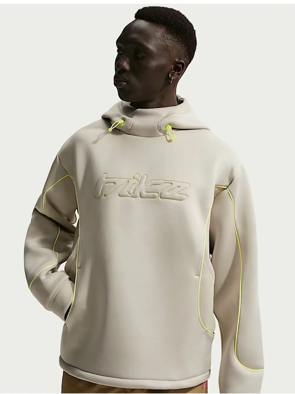 Nike Project F.R.O.G. Bubble Mesh Hoodie -IF1296-236 - Beige Men’s M-  NWT